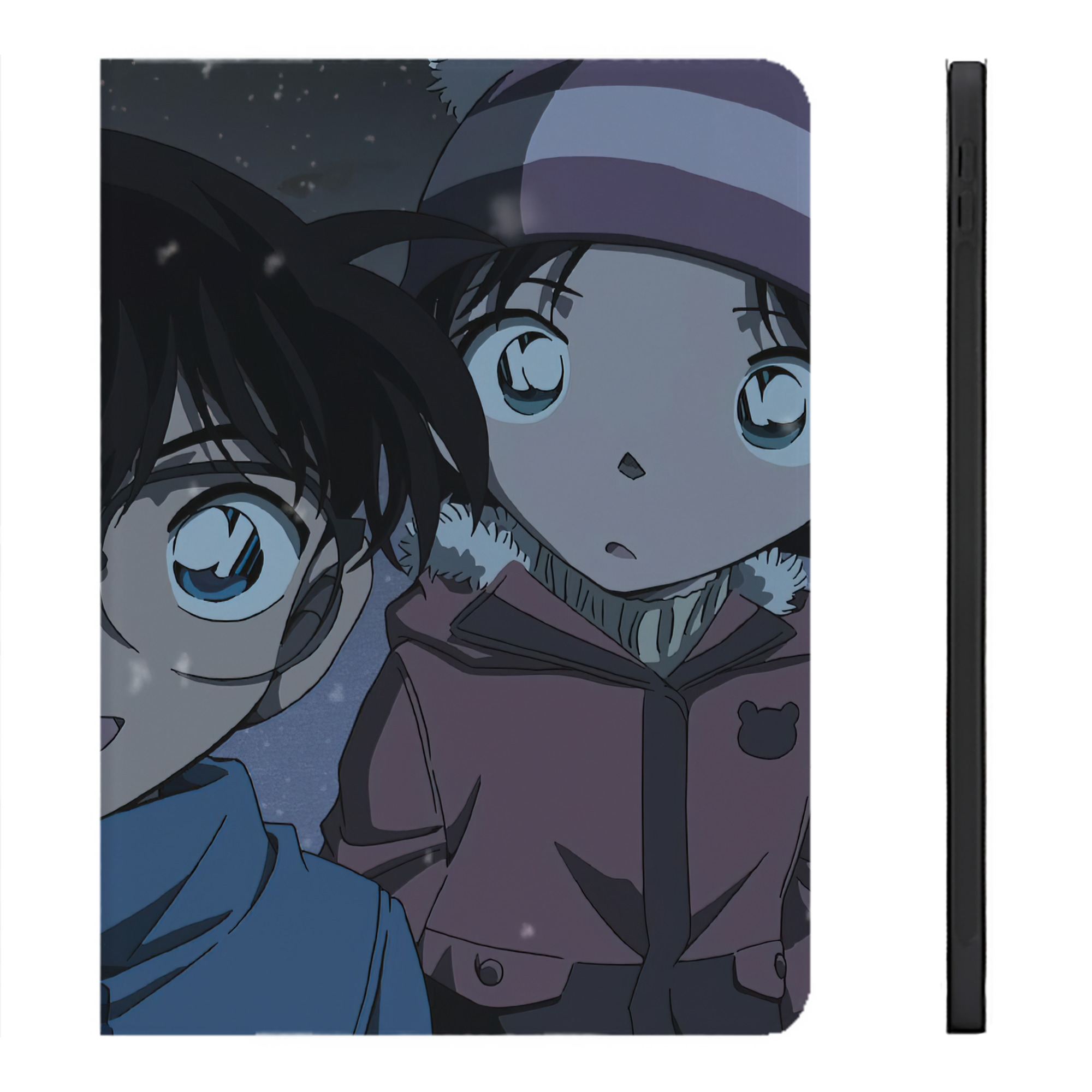 （画像用） 名探偵コナン Detective Conan IPadケース ペンホルダー付き ブックスタイルデザイン